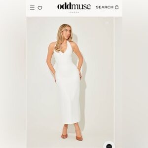 Odd Muse V-Neck Midi Dress - New with Tag